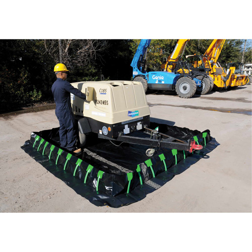 Berme Ultra-Containment Berm, Capacit&eacute; 269 gal. US, 6' la x 6' lo x 12" h, Paroi &agrave; piquets Auto-Cam