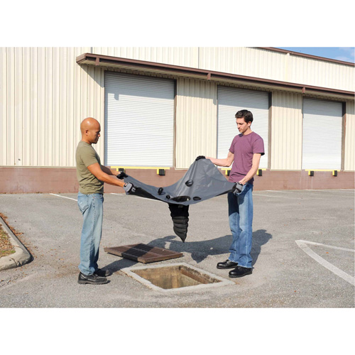 Ultra-Drain Guard&reg; Catch Basin Insert, Heavy Metals/Oil & Sediment, 48" L x 36" W Auto-Cam