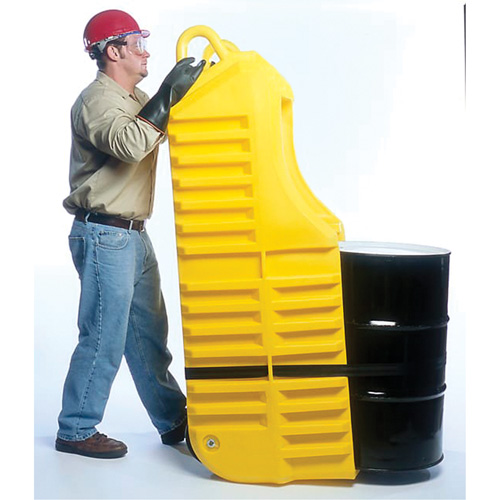 Drum Dolly, 26.5" L x 26.5" W x 5" H, 800 US gal. Spill Cap. Auto-Cam