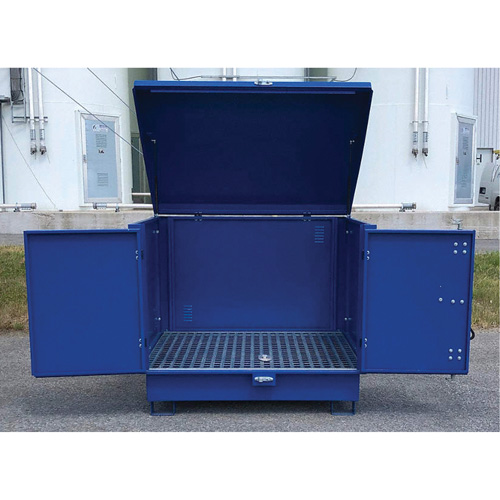 Palette de d&eacute;versement en acier avec couvercle rigide S-4 Ultra, 61" lo x 54,4" la x 52" h, Capacit&eacute; de charge 4700 lb Auto-Cam