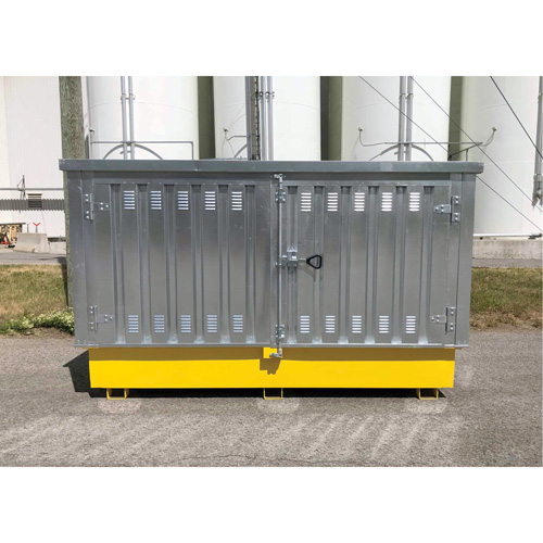 Ultra-Twin IBC en acier avec couvercle rigide, 123,4" lo x 73,4" la x 66,4" h, Capacit&eacute; de charge 12250 lb Auto-Cam