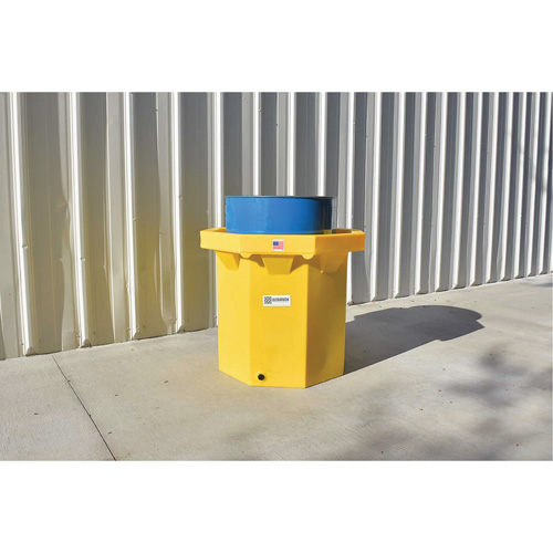 Ultra-Spill Collector &agrave; fond plat, 66 gal. US, Mobile Auto-Cam