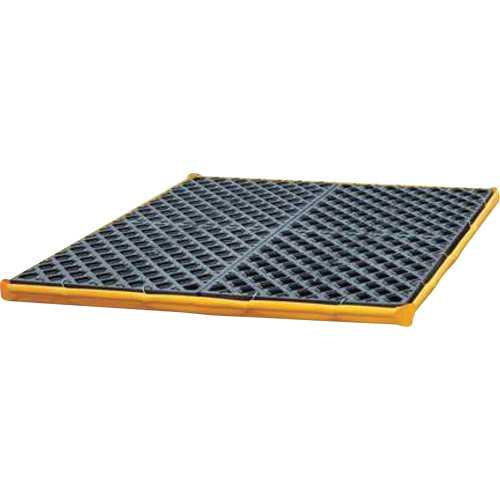 Ultra-Spill Deck flexible, 4 barils, Capacit&eacute; de d&eacute;versement 22 gal. US, 48" x 48" x 2,5" Auto-Cam