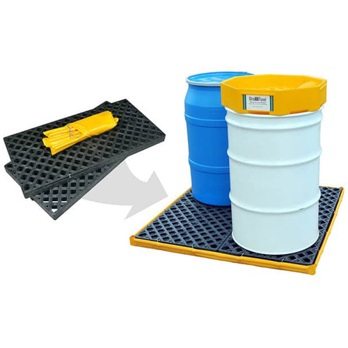 Ultra-Spill Deck flexible, &agrave; vessie, 4 barils, Capacit&eacute; de d&eacute;versement 110 gal. US, 51" x 48" x 5" Auto-Cam