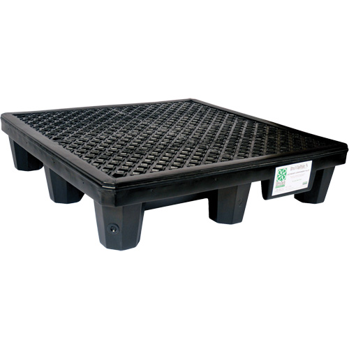 Ultra-Spill Pallet mod&egrave;le &eacute;conomique, 4 barils, Capacit&eacute; de d&eacute;versement 66 gal. US, 53" x 53" x 11,8" Auto-Cam