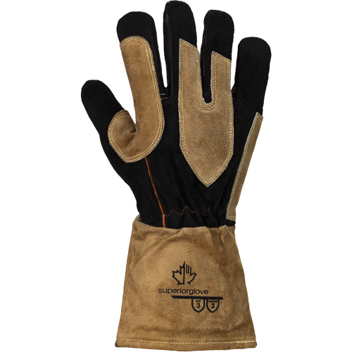 Endura&reg; 505GP MIG Welding Gloves, Grain Goatskin, Size Medium Auto-Cam