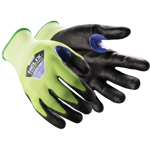 Gants r&eacute;sistants aux coupures Helix 3060, Taille 6/T-petit, Calibre 18, Rev&ecirc;tement Polyur&eacute;thane, Enveloppe en PEHP, ASTM ANSI niveau A9 Auto-Cam