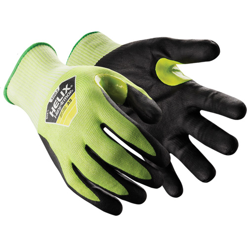 Gants r&eacute;sistants aux coupures Helix 3062, Taille 6/T-petit, Calibre 18, Rev&ecirc;tement Mousse de nitrile, Enveloppe en PEHP, ASTM ANSI niveau A9 Auto-Cam