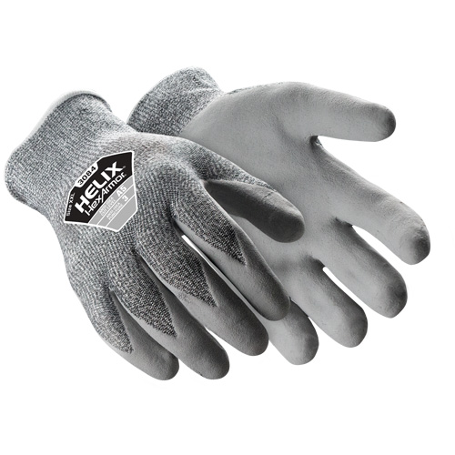 Gants r&eacute;sistants aux coupures Helix 3084, Taille Petit/7, Calibre 13, Rev&ecirc;tement Silicone, Enveloppe en PEHP, ASTM ANSI niveau A5 Auto-Cam