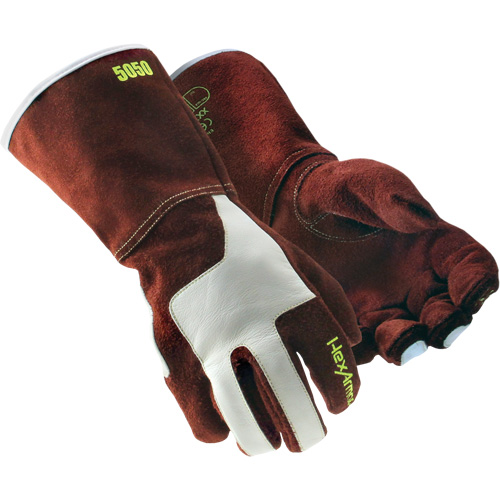 Gants de soudage HeatArmor 5050, Cuir de vache refendu, Taille Petit/7 Auto-Cam