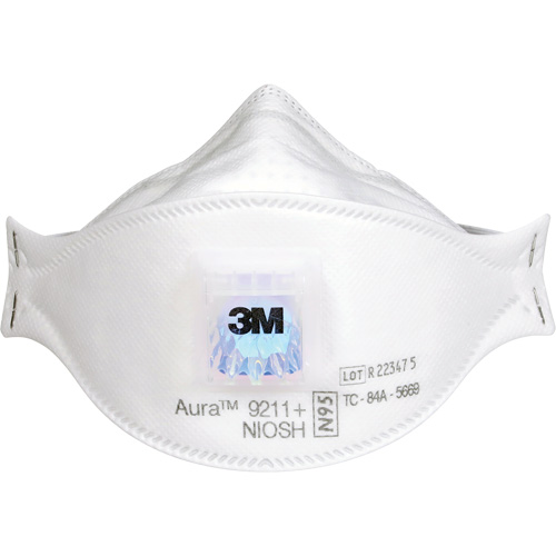 Respirateur &agrave; particules Aura 9211+, N95, Certifi&eacute; NIOSH Auto-Cam