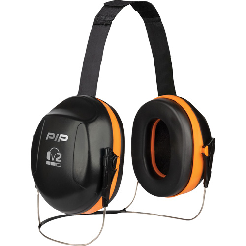Dynamic V2 Passive Ear Muffs, Neckband, 25 NRR dB Auto-Cam
