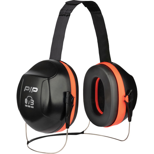 Dynamic V3 Passive Ear Muffs, Neckband, 27 NRR dB Auto-Cam