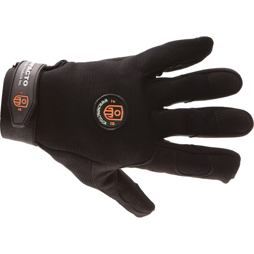 Gants de m&eacute;canicien anti-chocs, 7/Petit, Paume en Synth&eacute;tique/Su&egrave;de, Poignet &eacute;lastique/Boucle et crochet Auto-Cam