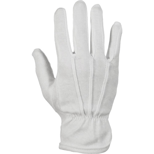 Classic Inspectors Parade Gloves, Cotton/Nylon, Unhemmed Cuff, 9/Large Auto-Cam