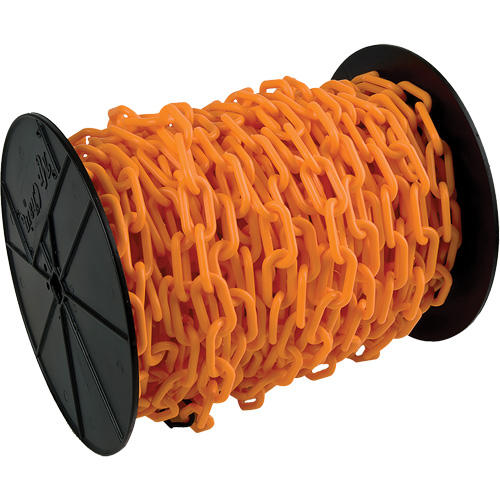 Heavy-Duty Plastic Safety Chain, Orange Auto-Cam
