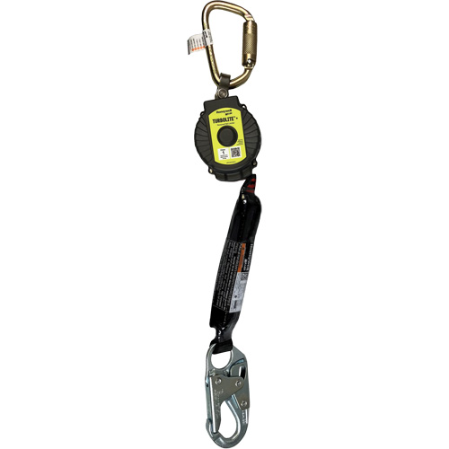 Limiteur de chute personnel TurboLite+ Miller, 11', Sangles, Stationnaire Auto-Cam