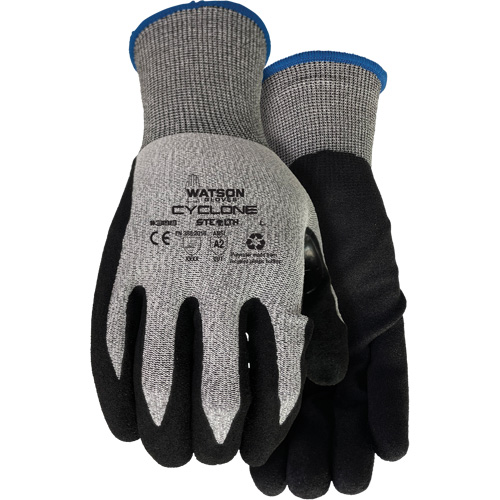 Gants r&eacute;sistant &agrave; la coupe 388 Stealth Cyclone, Taille T-petit, Calibre 18, Rev&ecirc;tement Nitrile, Enveloppe en PEHP/Polyester, ASTM ANSI niveau A2/EN 388 niveau 3 Auto-Cam