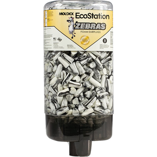 EcoStation&reg; Earplug Dispenser with Zebras Earplugs Auto-Cam