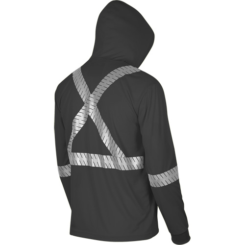 6966 Bird's-Eye Safety Hoodie, Small, Black Auto-Cam