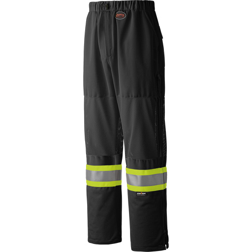 6003BKP Traffic Safety Pants, Polyester, Small, Black Auto-Cam