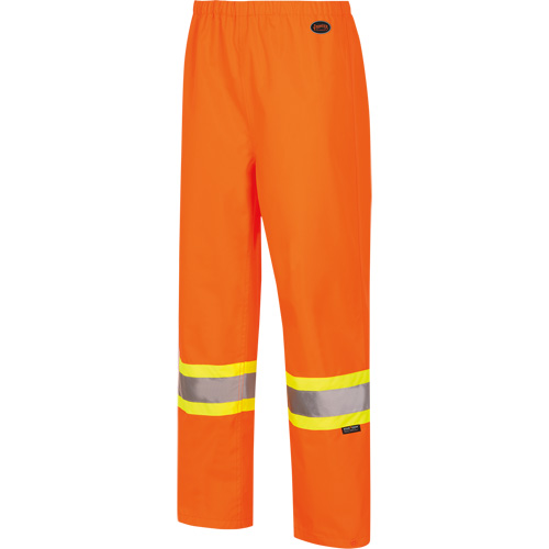 5627W Women's Waterproof Bib Pants, Polyester/Polyurethane, X-Small, High Visibility Orange Auto-Cam