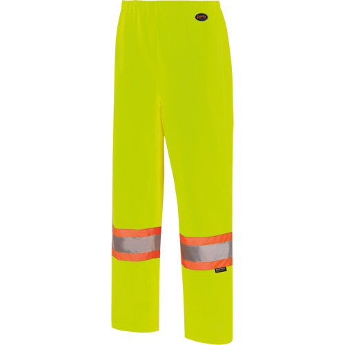 5629W Women's Waterproof Bib Pants, Polyester/Polyurethane, X-Small, High Visibility Lime-Yellow Auto-Cam