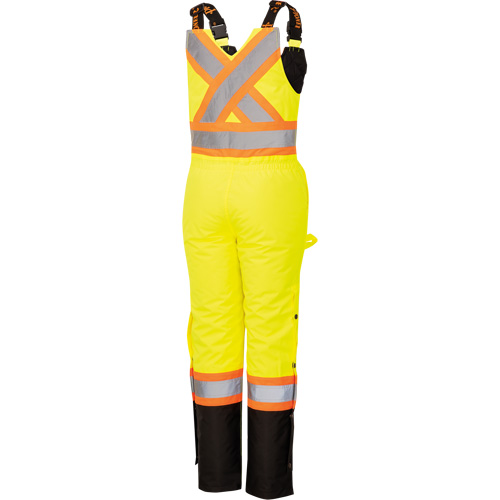 5041BBW Combinaison de s&eacute;curit&eacute; imperm&eacute;able haute visibilit&eacute; pour femmes, Polyester, T-petit, Noir/Jaune lime haute visibilit&eacute; Auto-Cam