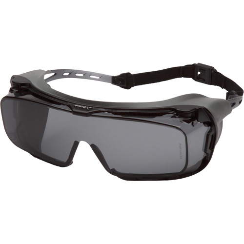 Cappture Safety Glasses, Grey Lens, Anti-Fog, ANSI Z87+/Meets/Exceeds CSA Z94.3 Auto-Cam