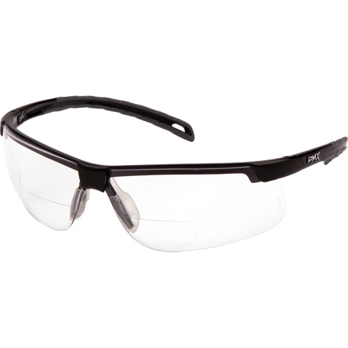 Lunettes de lecture H2MAX avec monture noire, Antibu&eacute;e, Transparent, Dioptrie 2,0 Auto-Cam