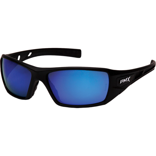 Velar Safety Glasses, Blue Mirror Lens, ANSI Z87+/Meets/Exceeds CSA Z94.3 Auto-Cam