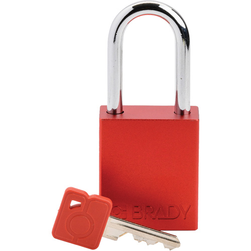 Cadenas de verrouillage Velocity, Rouge, Cl&eacute;s diff&eacute;rentes, Aluminium, Largeur de 1-1/2" Auto-Cam