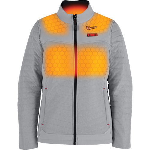 M12 Heated Axis Jacket with Battery, Women's, 2X-Large, Grey Auto-Cam