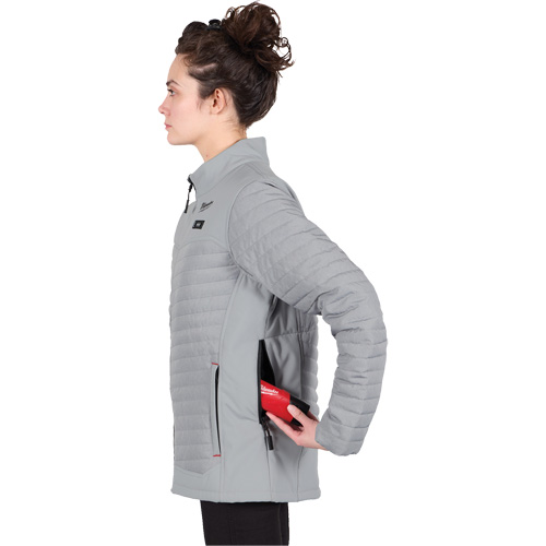 M12 Heated Axis Jacket with Battery, Women's, 2X-Large, Grey Auto-Cam
