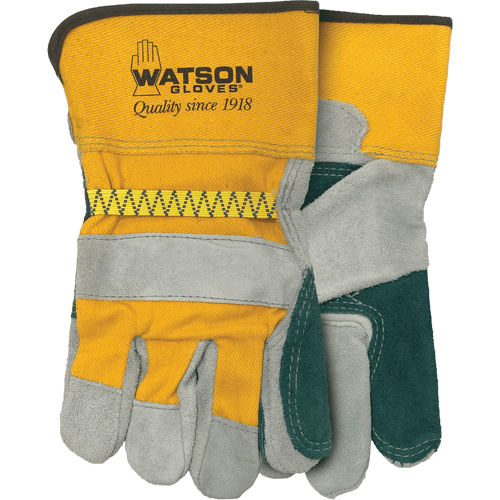 Mad Dog Fitter's Gloves, One Size, Split Cowhide Palm Auto-Cam