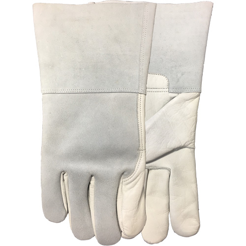 Gants d'ajusteur Fabulous Fabricator 2757E, Petit, Paume en Cuir fleur de vache, Doublure en Molleton de coton Auto-Cam