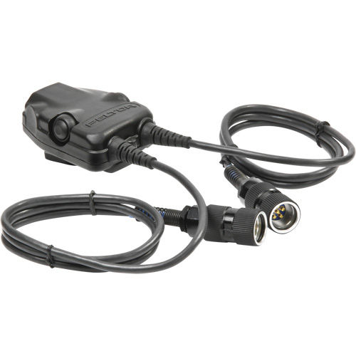 Adaptateur d'interrupteur d'&eacute;mission pour radios de communication militaires DUAL PELTOR avec connecteur &agrave; 6 broches MIL-C-55116 Auto-Cam