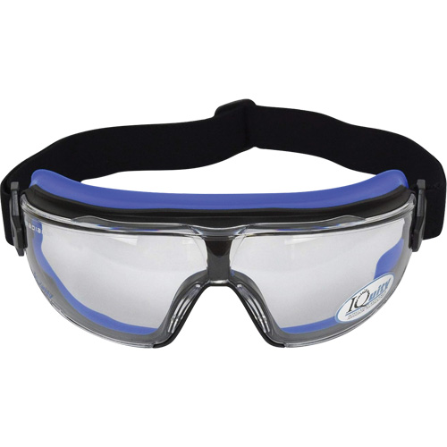 LPX IQuity Safety Goggles, Clear Lens, Anti-Fog/Anti-Scratch Auto-Cam