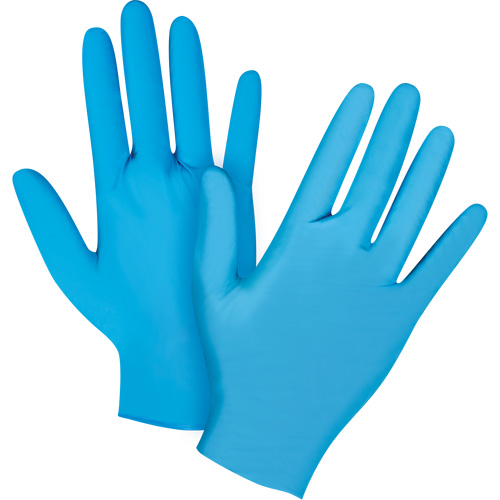 Vending Pack Disposable Gloves, Medium, Nitrile, 4.5-mil, Powder-Free, Blue, Class 2 Auto-Cam