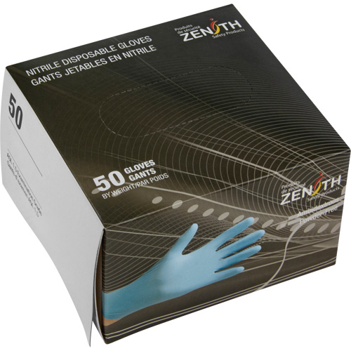 Vending Pack Disposable Gloves, Medium, Nitrile, 4.5-mil, Powder-Free, Blue, Class 2 Auto-Cam