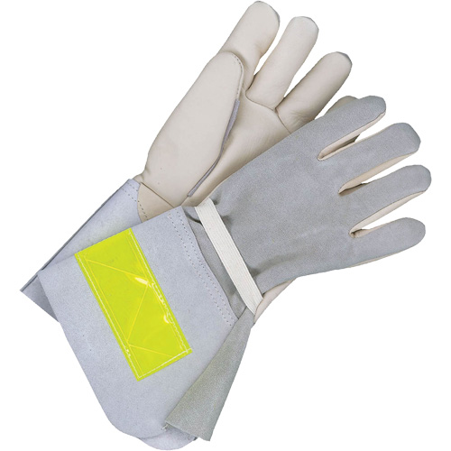 Gants de travail doubl&eacute;s avec poignet de 5", Cuir fleur de vache, Taille 10 Auto-Cam