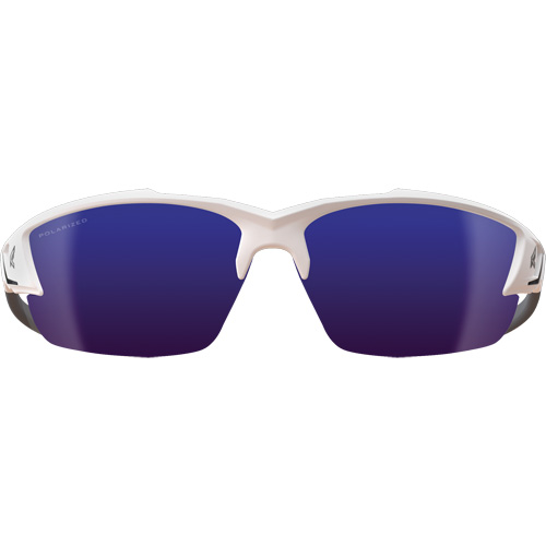 Khor G2 Safety Glasses, Blue Mirror Lens, Anti-Scratch/Polarized, ANSI Z87+/MCEPS GL-PD 10-12/Meets/Exceeds CSA Z94.3 Auto-Cam