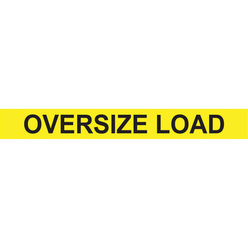 Oversize Load Heavy Haul Sign, Aluminum, 96" W x 12" H Auto-Cam