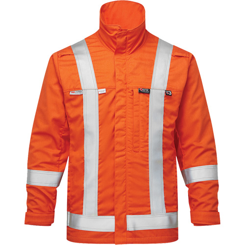 UltraSoft&reg; 7 oz. Skyline Summer Bomber Jacket, Small, High Visibility Orange Auto-Cam