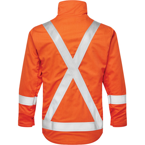 UltraSoft&reg; 7 oz. Skyline Summer Bomber Jacket, Small, High Visibility Orange Auto-Cam