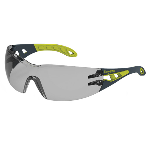 MX200 Rimless Wraparound Safety Glasses, 23% Grey Lens, Anti-Fog/Anti-Scratch, ANSI Z87+/Meets/Exceeds CSA Z94.3 Auto-Cam