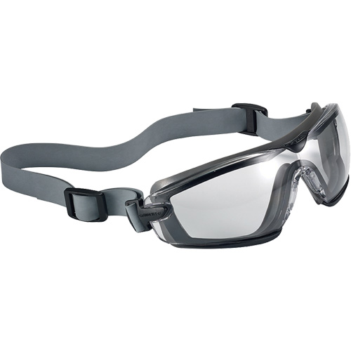 Cobra TPR Compact Safety Goggles, Clear Lens, Anti-Fog/Anti-Scratch, Closed Vent Auto-Cam
