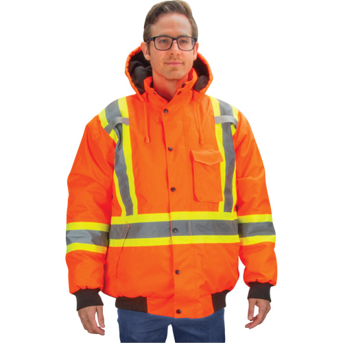 Parka d'hiver imperm&eacute;able 7-en-1, Orange haute visibilit&eacute;, T-Grand Auto-Cam