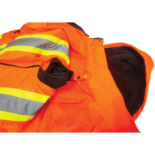 Parka d'hiver imperm&eacute;able 7-en-1, Orange haute visibilit&eacute;, T-Grand Auto-Cam