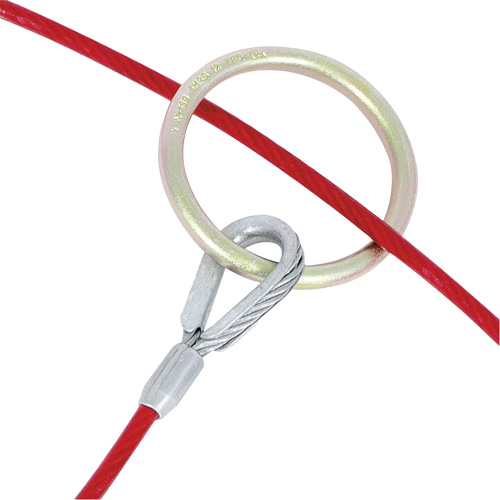 AS-21110-4 4' Cable Anchor with O-Ring Ends, Sling, Permanent Use Auto-Cam